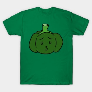 Kissy Face - Green Bell Pepper T-Shirt